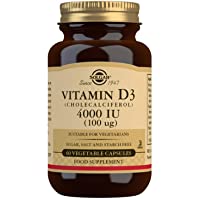 Los mejores  - Solgar® Vitamina D3 4.000 UI (100 µg) para el mantenimiento de huesos y sistema inmune - 60 cápsulas vegetales